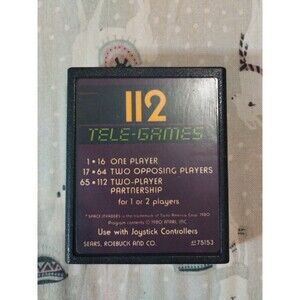 Space Invaders for Atari 2600. Tested & Works. Vintage 1978. Sears Text Variant.